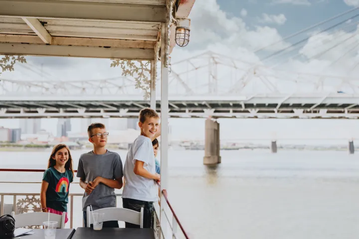 a group of people on a boat