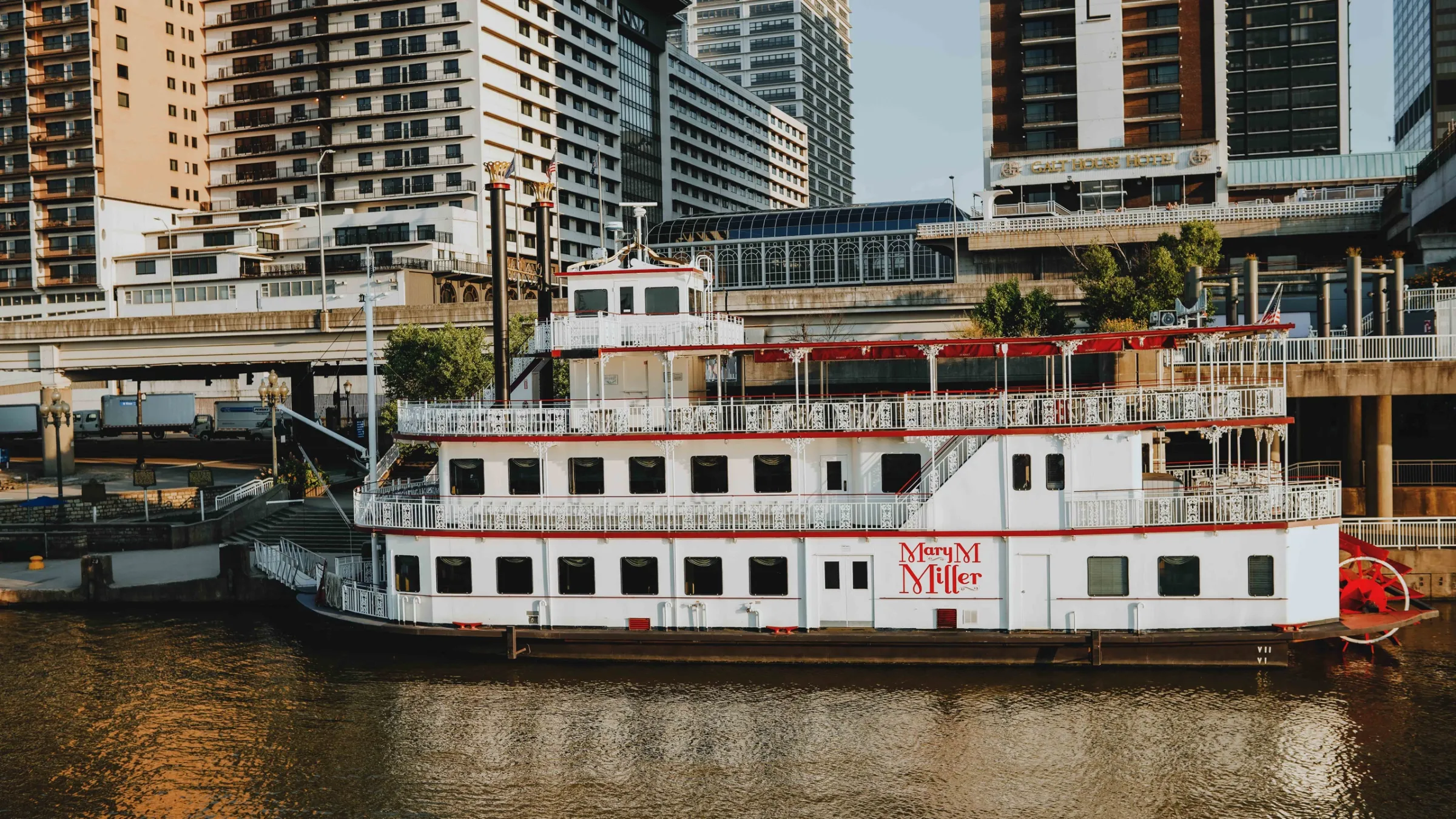 a large ship in a body of water