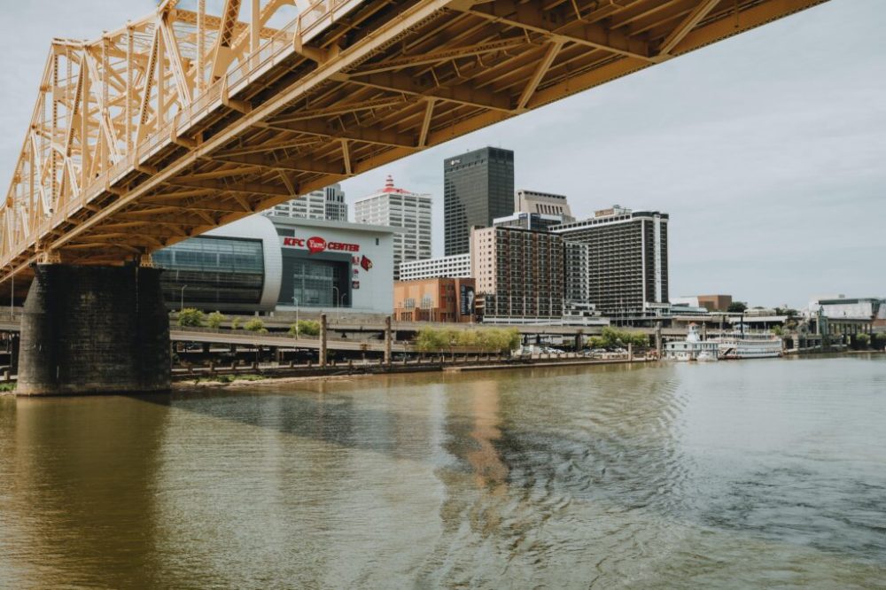 a bridge over a body of water